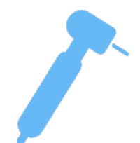 Hygiéniste dentaire bleu clair