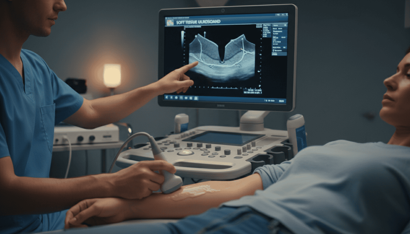 Firefly Gemini Flash Soft tissue ultrasound on woman 620813