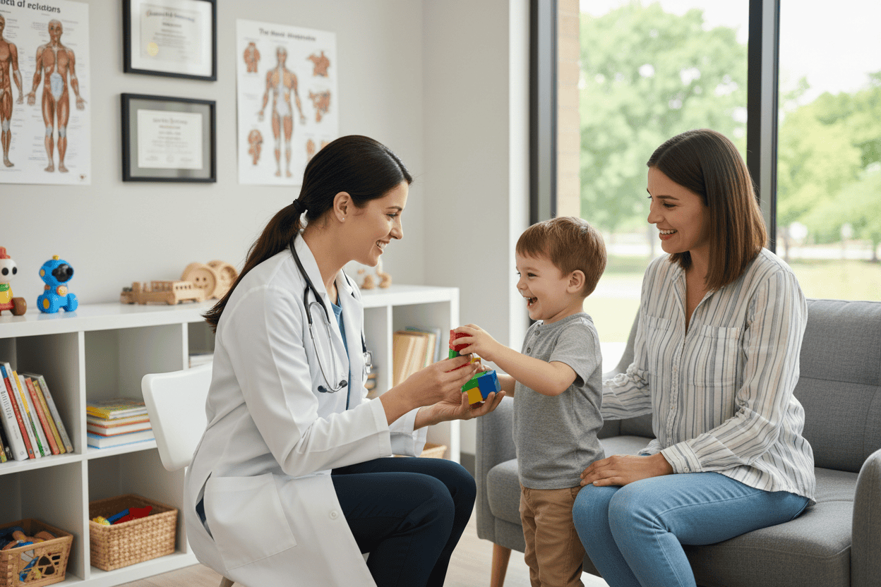 Firefly Gemini Flash doctor with client and kid 281204